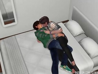 College Boyfriends Explore Each Others Bodies In Their Dorm: Sims 4